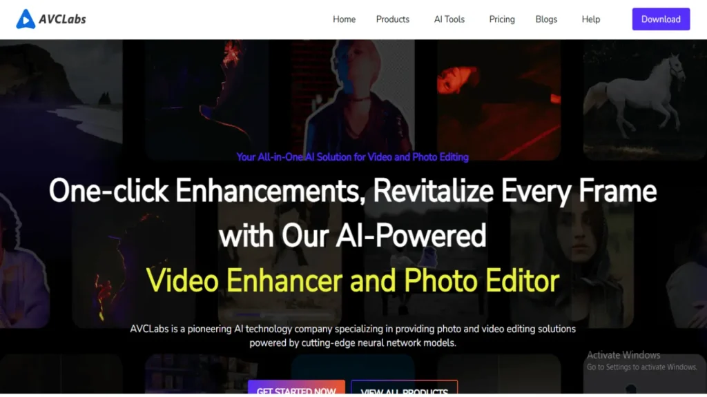 Best 28 Apps Like Remini — Photo Enhancer in 2025 27 AVCLabs app home page screenshot