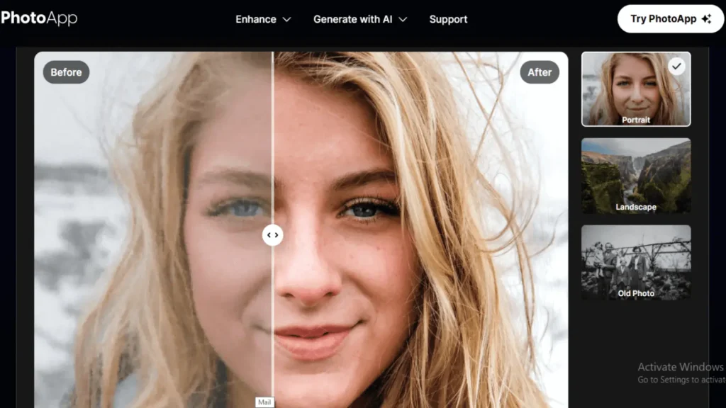 Best 28 Apps Like Remini — Photo Enhancer in 2025 20 PhotoApp before and after preview