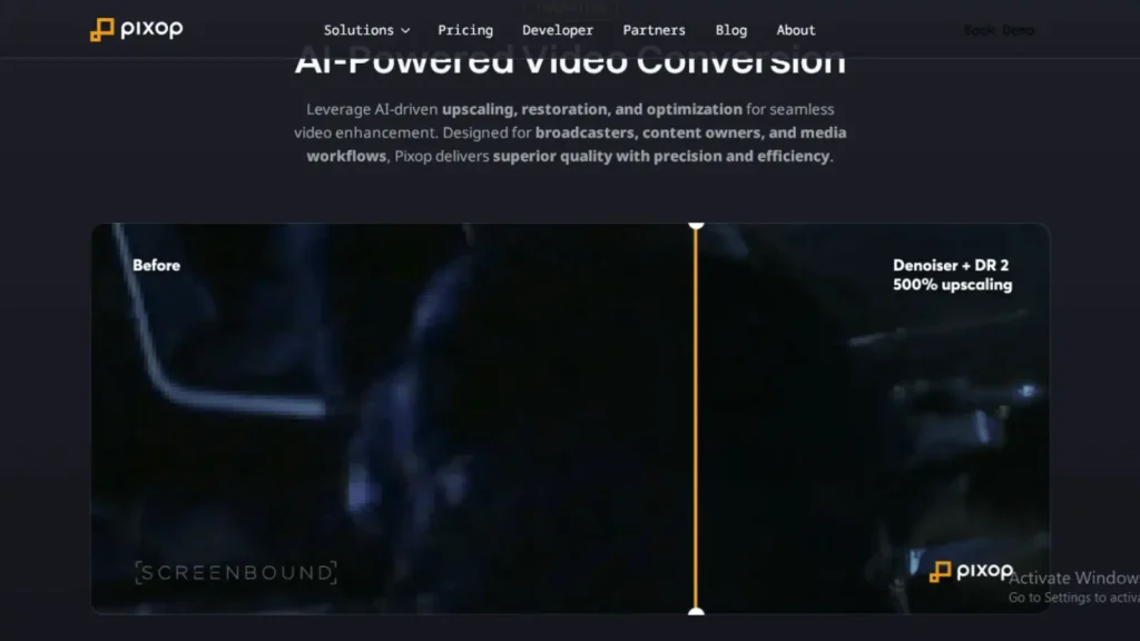 Best 28 Apps Like Remini — Photo Enhancer in 2025 26 Pixop AI_ Powered video conversion screenshot